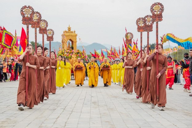 Hội xuân Tam Chúc thu hút hàng vạn du khách thập phương gần xa tham dự - Ảnh: Khu du lịch Tam Chúc