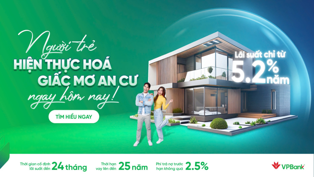 Sở hữu ngôi nhà mơ ước dễ dàng với lãi suất ưu đãi chỉ từ 5,2%/năm từ VPBank 3