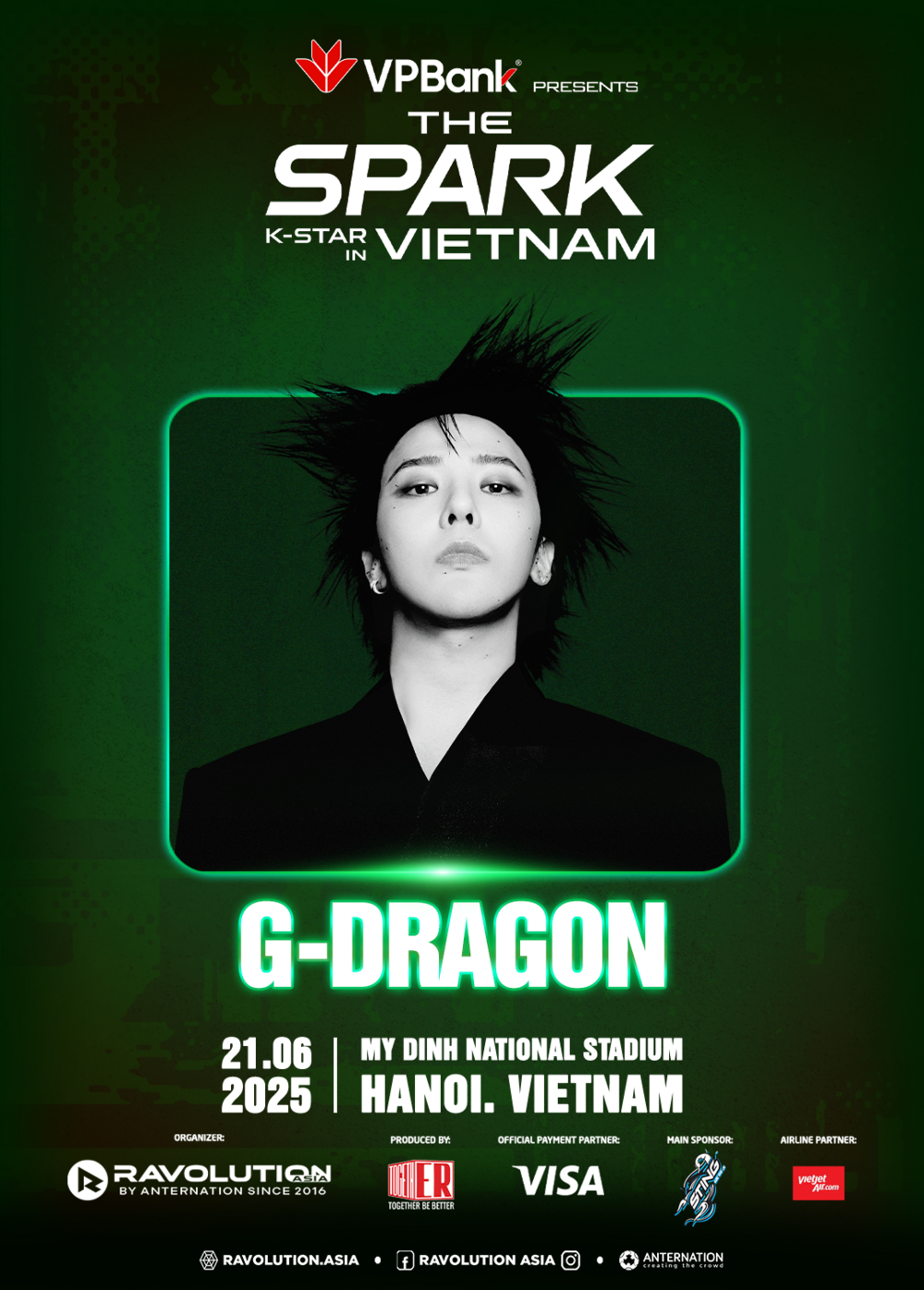 Biểu tượng K-Pop toàn cầu G - Dragon được VPBank mang về Việt Nam cùng Đại nhạc hội VPBank K - Star Spark 2